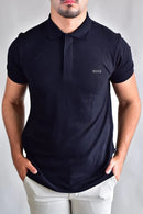 Camisa Gola Polo Boss - Preta