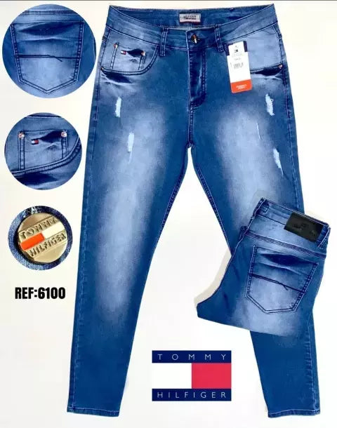 Calça Jeans Premium T. Halfinger - Azul Escovado