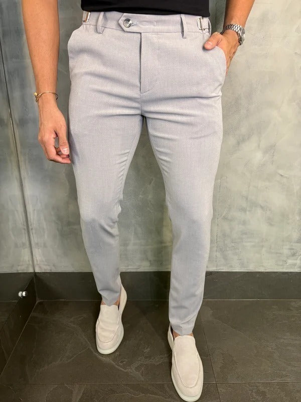 CALÇA ALF ATENAS AJUSTE FIVELA CENTRAL H CINZA