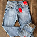 CALÇA JEANS PREMIUM DIESEL - AZUL CLARO ACINZENTADA