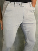 CALÇA ALF ATENAS AJUSTE FIVELA CENTRAL H CINZA