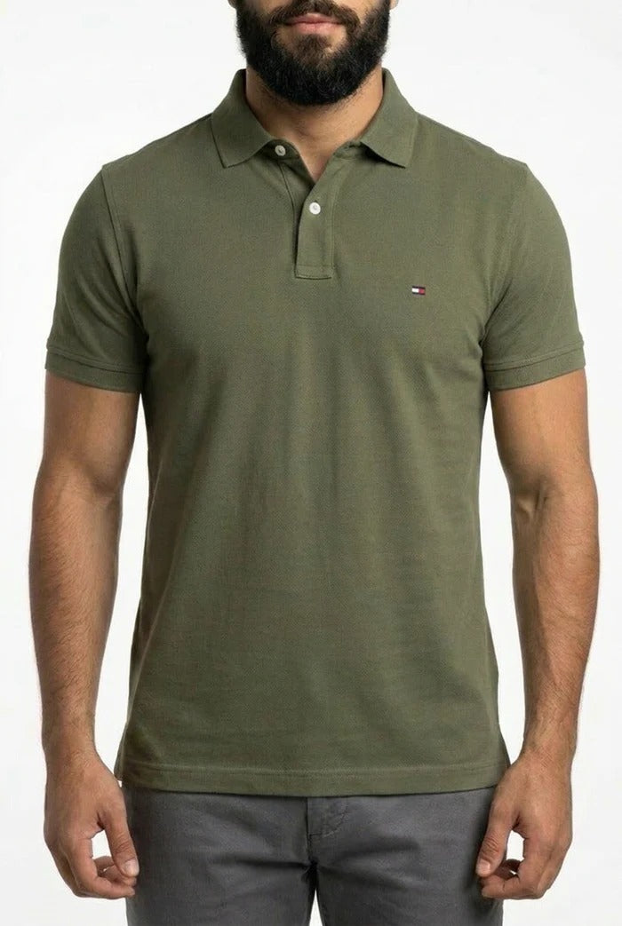 Camisa Gola Polo TH Masculina Coupe Sur Ivy - Verde Musgo