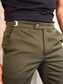 CALÇA ALF. VIENA AJUSTE CATRACA CENTRAL H VERDE MILITAR