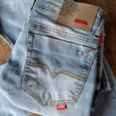 CALÇA JEANS PREMIUM DIESEL - AZUL CLARO ACINZENTADA