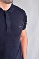 Camisa Gola Polo Boss - Preta