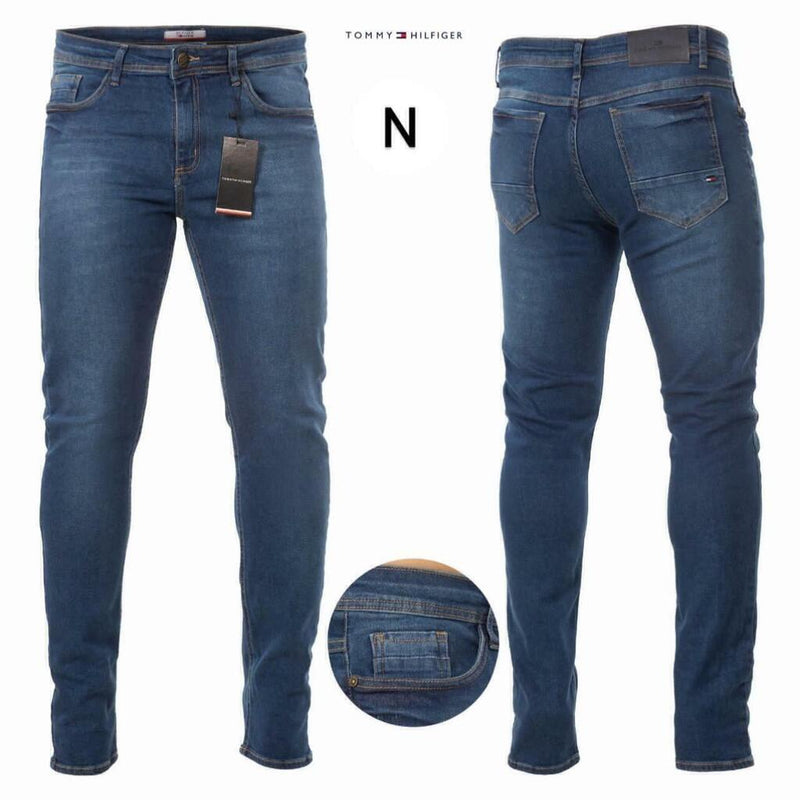 Calça Jeans Premium T. Halfinger - Azul Acinzentado