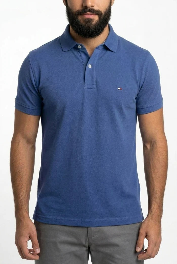 Camisa Gola Polo TH Masculina Coupe Sur Ivy - Azul Acero