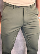 CALÇA ALF. VERONA AJUSTE LATERAL CENTRAL H VERDE MILITAR