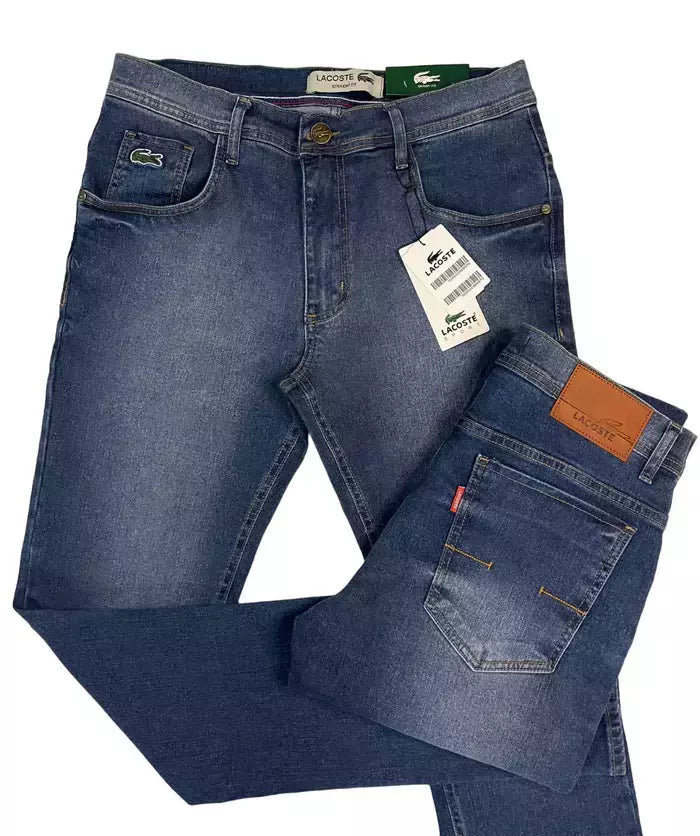 CALÇA JEANS PREMIUM LACOSTE - AZUL ESCURO