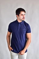 Camisa Gola Polo Boss - Azul Marinho