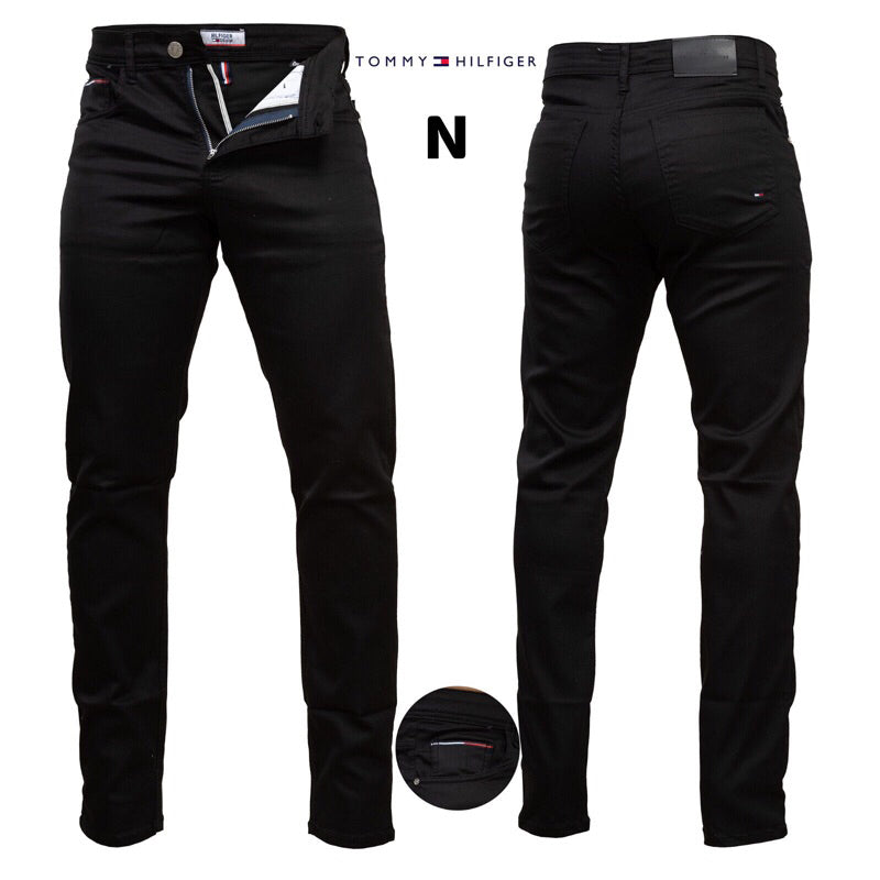 Calça Jeans Premium Tommy Hilfinger - Preta Lisa