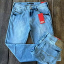 CALÇA JEANS PREMIUM DIESEL - AZUL CLARO NEVE