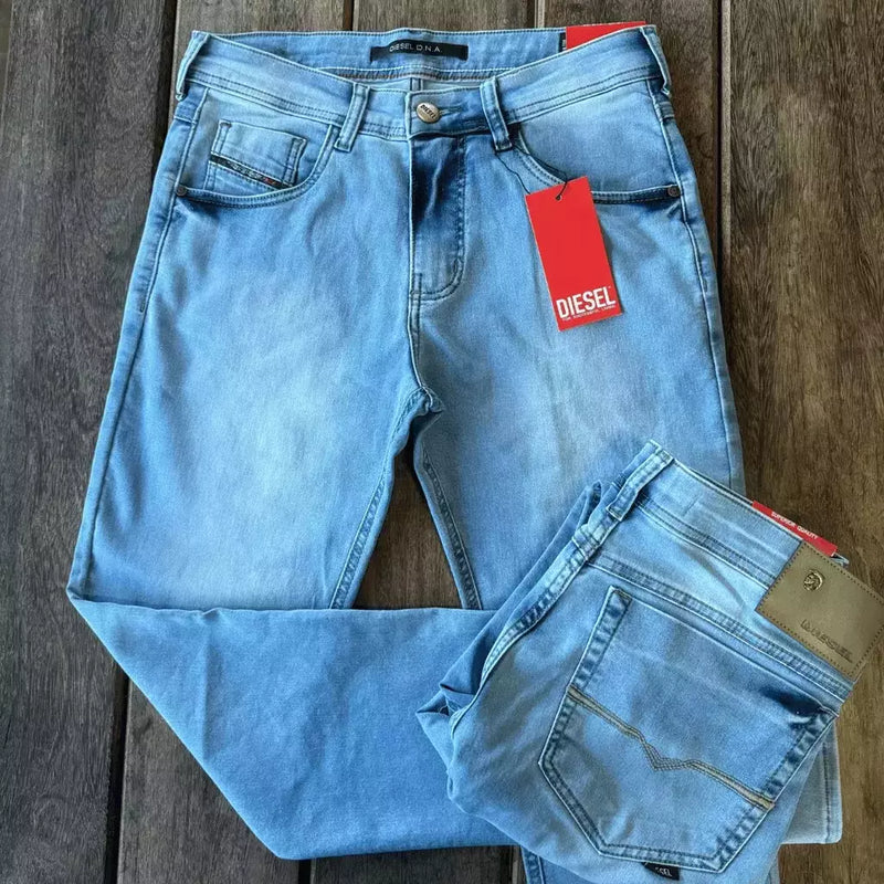CALÇA JEANS PREMIUM DIESEL - AZUL CLARO NEVE